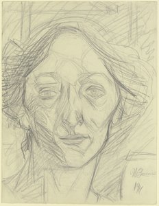 Hlava ženy od Umberto Boccioni