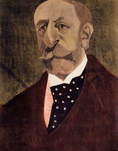 Portrét Charlese Camille Saint-Saense, francouzského skladatele, klavíristy a varhaníka od Umberto Brunelleschi
