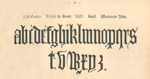 14. století. Richard Druhý. 1400. Malý. Westminsterské opatství, 1862 od Unbekannt