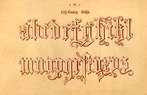 16. století. gotika, 1862 od Unbekannt