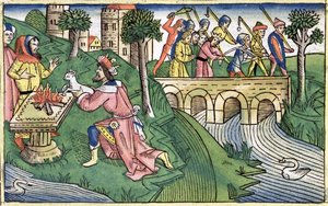 2 Královská 16:9-16: Obyvatelé Damašku jsou zajati od Unbekannt