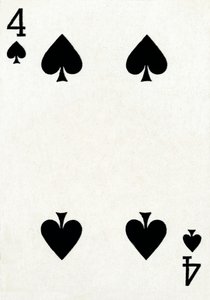 4 of Spades z balíčku hracích karet Goodall & Son Ltd., c1940 od Unbekannt