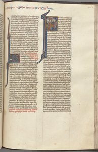 74. Fol. 463r, Skutky, historická iniciála P, Nanebevstoupení, c. 1275-1300. od Unbekannt