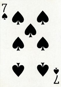 7 of Spades z balíčku hracích karet Goodall & Son Ltd., c1940 od Unbekannt