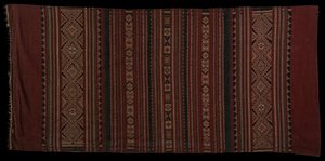 Bentenanský sarong, utkaný lidmi z Minahasy někdy kolem 18. století. od Unbekannt