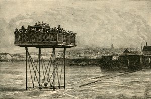 A Curious Rolling Bridge, 1882. od Unbekannt