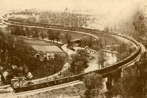 Gigantický nákladní vlak 54 dodávek tažený jedním motorem, Chicago a North West Railway, 193 od Unbekannt