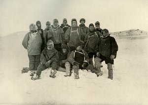 Skupina Shore Party v Winter Quarters, c1908, 1909. od Unbekannt