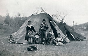 Laponský tábor, 1912 od Unbekannt