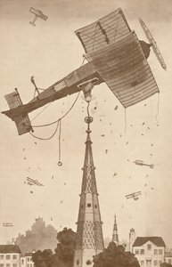 Loop-the-Looper v hluboké myšlence škrábající se na hlavě nad obtížným problémem, 1927 od Unbekannt