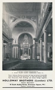 Pozoruhodná výzdoba interiéru italského kostela sv. Petra, 1933 od Unbekannt