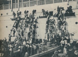 Nová metoda zauhlování v přístavu v Jokohamě, 1936 od Unbekannt