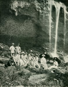 Piknikový večírek v Maracas Falls, Trinidad, se sirem A. Moloneym a párty, 1902. od Unbekannt