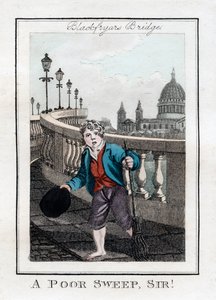 A Poor Sweep, Sir!, Blackfriars Bridge, Londýn, 1805 od Unbekannt