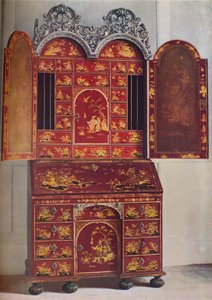 Kabinet s červeným lakem, c1685, 1936 od Unbekannt