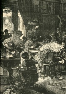 Římská hostina, 1890. od Unbekannt