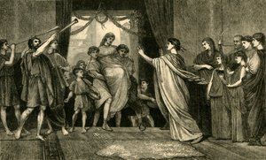 Římská svatba. - Nevěsty se vracejí domů, 1881. od Unbekannt