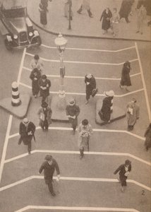 Safety Lane naproti nádraží Charing Cross, c1934, 1935 od Unbekannt