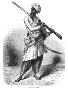 Sikhský voják, c1880 od Unbekannt