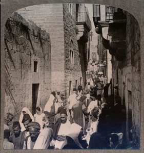 Ulice v Betlémě, c1900 od Unbekannt