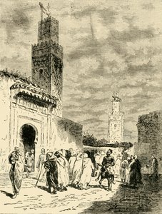 Ulice ve Fezu, 1890. od Unbekannt