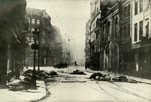 Ulice v Lille, 1919. od Unbekannt