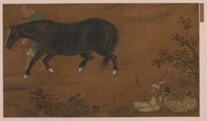 Tatar, jeho kůň a vybavení, dynastie Ming, 1368-1644. od Unbekannt