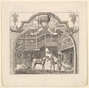 Tavern Card for John Shaw, 1790s. od Unbekannt