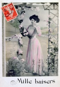 Tisíc polibků, Francouzská pohlednice, c1900 od Unbekannt