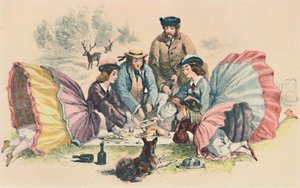Viktoriánský piknik, c1860, 1944. od Unbekannt