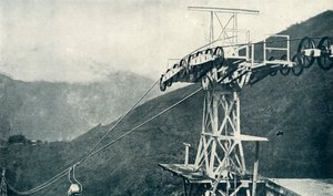 Pohled na lanovou dráhu nebo lanovou dráhu, 1922. od Unbekannt