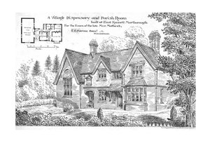 Vesnická výdejna a farní místnost postavená v East Kennett, Marlborough, 1884. od Unbekannt