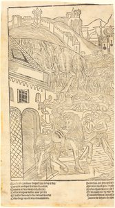 Varování před hraním v kostky, c. 1500. od Unbekannt