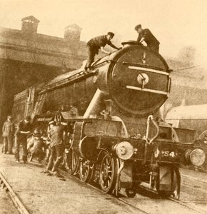 A Wash and Brush Up for the Flying Scotsman., c1930. od Unbekannt