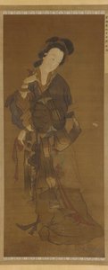 Žena a motýl, dynastie Ming, 16.-17. století. od Unbekannt