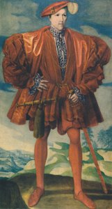 Mladý muž v červeném, kolem 1550, 1948. od Unbekannt