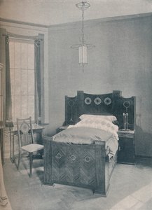 Dětská postel navržená Peterem Behrensem, zhotovená TD Heymannem, 1901 od Unbekannt
