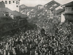 Velký domorodý průvod, Bombaj, Indie, 1895. od Unbekannt