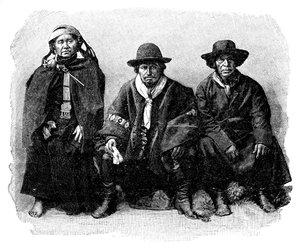 Skupina Araucanians, ChileArgentina, 1895 od Unbekannt
