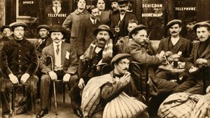 Skupina uprchlických terénních pracovníků v kavárně v Paříži, první světová válka, 1914-1918, 1933. od Unbekannt