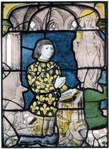Rytíř de Bernemicourt v jeho orisons před obrazem svaté Máří Magdaleny, c1500, 1924 od Unbekannt