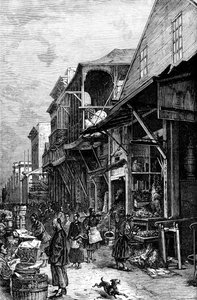 Tržiště v San Franciscu, Kalifornie, USA, polovina 19. století c1880 od Unbekannt