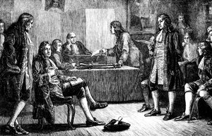 Setkání královské společnosti v Crane Court, Fleet Street, Londýn, 18. století c1880 od Unbekannt