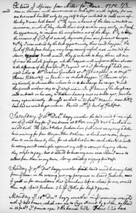 Stránka z deníku Johna Newtona, 1750-1754 1965 od Unbekannt
