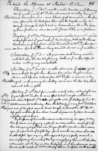 Stránka z deníku Johna Newtona, 1750-1754 1965 od Unbekannt
