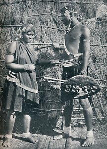 Pár milenců Zulu, 1912 od Unbekannt