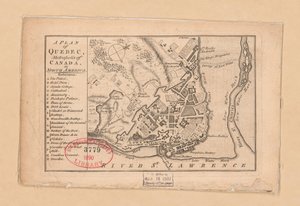 Plán Quebecu, metropole Kanady v Severní Americe od Unbekannt
