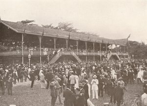 Část areálu Derby Club Racecourse Enclosure, 1914 od Unbekannt