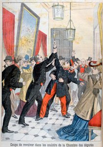 Revolver na chodbách Poslanecké sněmovny, Paříž, 1902 od Unbekannt