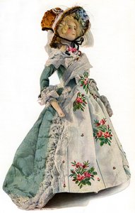 Malá figurína s návrhem šatů, 1938 od Unbekannt